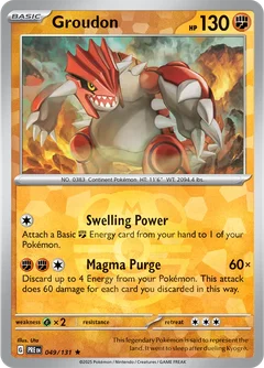 Groudon Master Ball Holo 49
